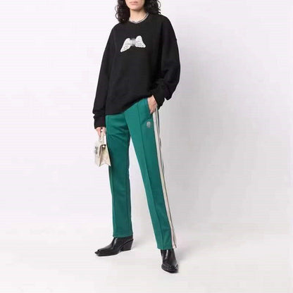 Palm Angle Sweatshirt Palm Angels Embroidered Crew Neck Long-Sleeved Sweater for Men and Women